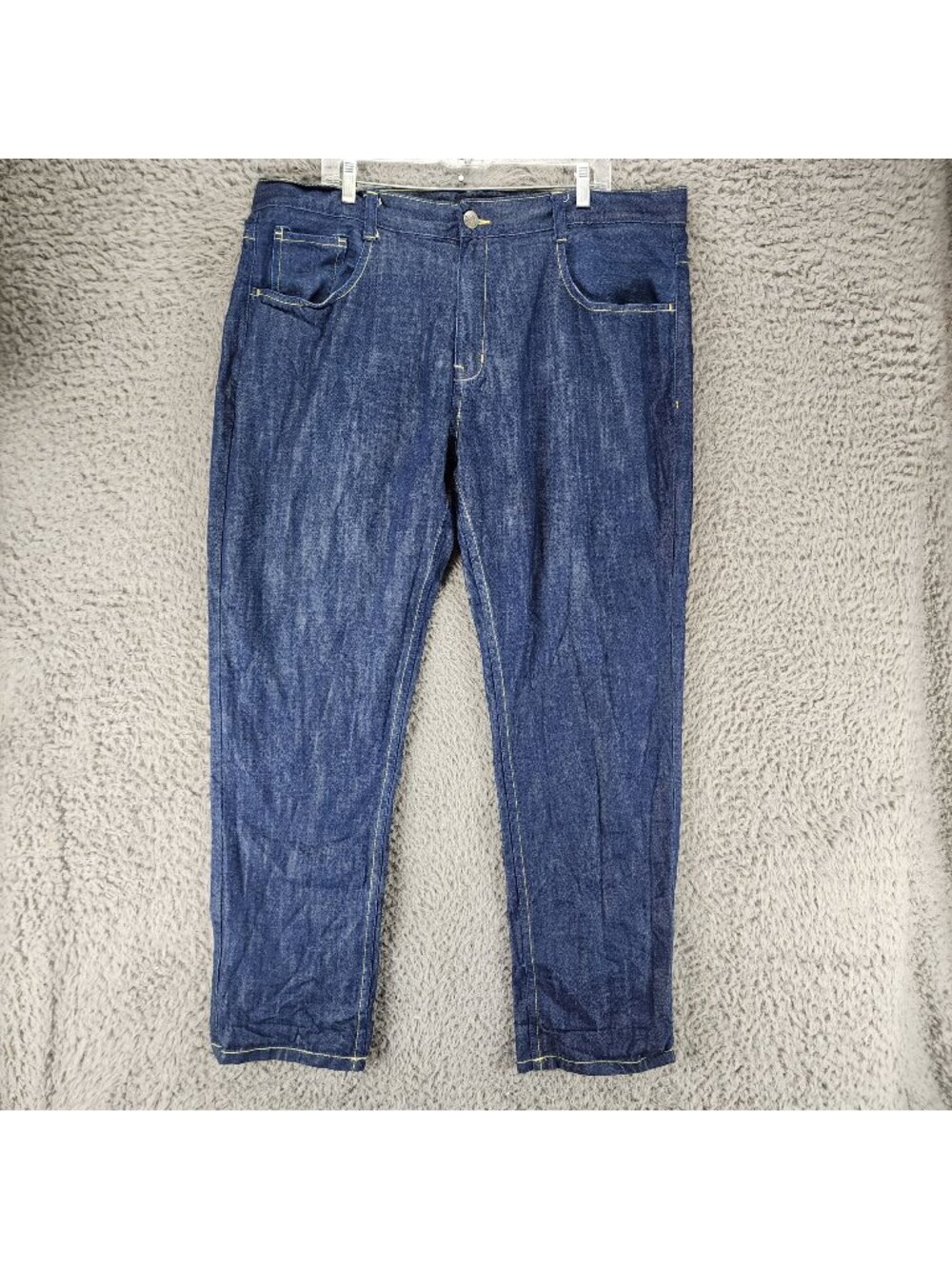 Refuse Jeans Mens 40x32 Blue Cotton Denim Tapered Straight Leg